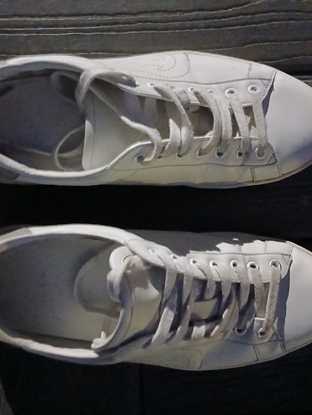 Gucci Ace Perforated Double G Sneakers/ Men's 8 - Picture 2 of 9